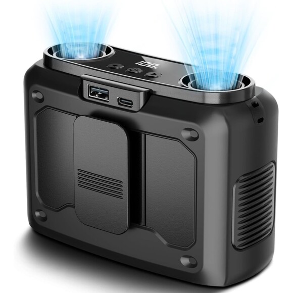 4-in-1 Portable Waist Personal Rechargeable Fan 20000mAh Powerful Dual-Motor - Picture 1 of 16